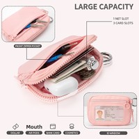 Sac banane tendance en polyester imperméable avec logo personnalisé, faible MOQ, sac de poitrine, sac de poignet pour femme, sac portable pour cartes bancaires et monnaie