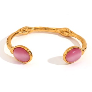 <span class=keywords><strong>Bracciale</strong></span> TD Antiossidante in <span class=keywords><strong>Acciaio</strong></span> Inossidabile 316L Placcato Oro 18K PVD con Zirconi <span class=keywords><strong>Rosa</strong></span>, <span class=keywords><strong>Bracciale</strong></span> Tennis Cuban Link per Donna, Regalo, <span class=keywords><strong>Bracciale</strong></span> con Zirconi <span class=keywords><strong>Rosa</strong></span> - Product Image 5