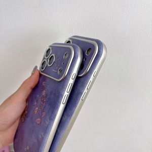 Custodia per telefono da ragazza con finestra grande e fiore <span class=keywords><strong>viola</strong></span> per <span class=keywords><strong>iPhone</strong></span> 17 <span class=keywords><strong>Pro</strong></span> Max 16 15 14 Plus 13 12 <span class=keywords><strong>11</strong></span> - Product Image 6