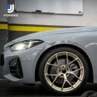 Jantes de course en alliage d'aluminium monobloc forgées sur mesure DJJ 5x112 5x130 pour Audi RS3 RS4 RS5 RS6 RS7 Porsche 911 992 718 Cayman