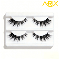 A-RIX Premium Cat Eye Faux Mink Lash Winged Fox Eye Lifting Effect Strip Eyelash Natural Tapered Individual Lashes Private Label