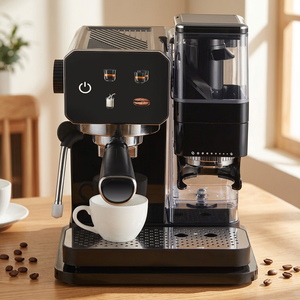 Cafetera Semiautomática Práctica, Fácil de Usar, Máquina de Espresso para Preparar Café en Casa - Product Image 1