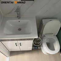 Petite maison conteneur préfabriquée isolée de luxe Maison douche mobile prête à assembler pour chambre à coucher extensible en vente en Malaisie