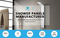 Système de panneau de douche de massage, économique et de luxe, en acier inoxydable, panneau mural de douche, ES011 qianju