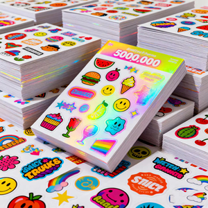 Pegatinas personalizadas con logo de bajo MOQ, troqueladas, impermeables, de vinilo adhesivo, con diseño de dibujos animados - Product Image 3