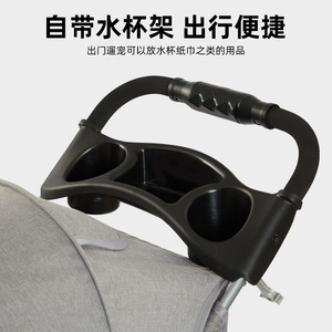 Carrito de Paseo para Mascotas Hello Baby, Ligero y Plegable, para Perros y Gatos, con Cesta de Almacenamiento - Product Image 4