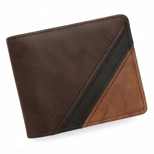 Cartera de Cuero Vacuno Genuino de Grano Completo, Diseño Minimalista Hecho a Mano, Costuras Delgadas y Duraderas, Calidad Premium, Fabricante OEM ODM - Product Image 1