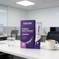 Blanchiment des dents, haleine fraîche, nettoyage en profondeur, élimination des taches de surface, soin buccal quotidien doux et rafraîchissant, bain de bouche violet