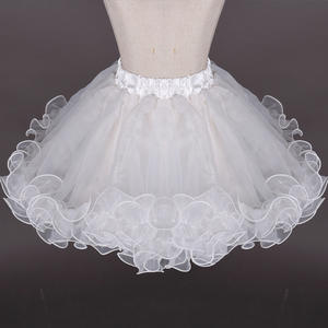 Robe de mariée fille <span class=keywords><strong>jupon</strong></span> sous-jupe Cosplay fête Jupen Enfant Lolita Ballet jupe courte ourlet - Product Image 2