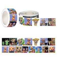 Nouvelles étiquettes autocollantes personnalisées rondes et adorables pour emballages de cadeaux et de collations, avec logo