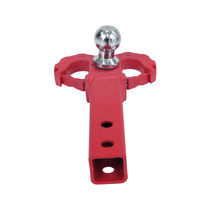 Support de remorquage multifonction professionnel avec logo OEM, en acier forgé, double crochet de récupération, kit d'attelage noir et rouge, 50 lb