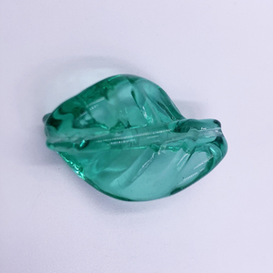 Perle di vetro fai da te colori misti verde blu 19*29mm <span class=keywords><strong>Murano</strong></span> Lampwork perle di foglia di vetro per ciondolo gioielli - Product Image 2