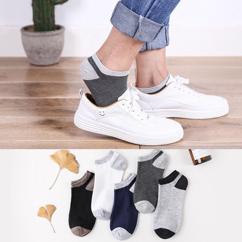 Men's short socks [two-tone style]