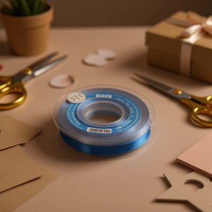 Nastro in Raso Ilan 1,5cm 25Y Blu D22 - Product Image 3