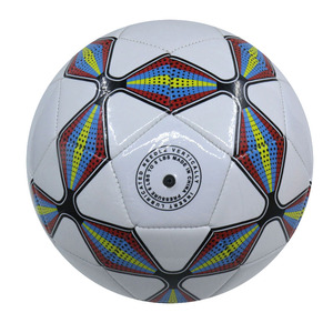 Balón de fútbol barato tamaño cinco de espuma <span class=keywords><strong>EVA</strong></span> sintética blanca de fábrica de productos deportivos - Product Image 1