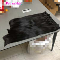 SDD 16A Cabello Humano Virgen Vietnamita de Primera Calidad, Liso Sedoso, con Puntas Completas, Tejido a Máquina, Súper Doble Trama