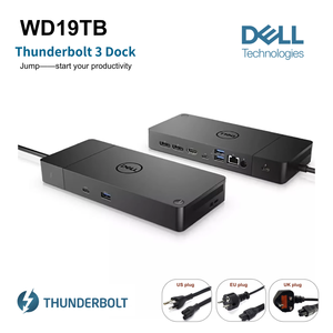 ดั้งเดิมสำหรับ <span class=keywords><strong>Dell</strong></span> WD19TB ธันเดอร์โบลท์3แท่นชาร์จพร้อมอะแดปเตอร์180วัตต์แท่น USB-C สามจอ - Product Image 1