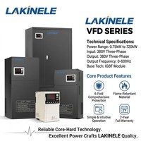 Variateur de fréquence vectoriel monophasé/triphasé LAKINELE série S2 0,75 kW-5,5 kW 220 V pour 6 moteurs