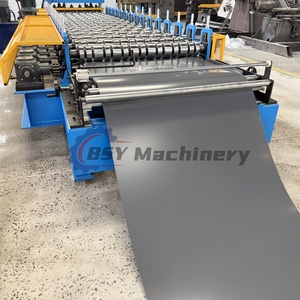 Machine de fabrication de tôles de toiture en <span class=keywords><strong>zinc</strong></span> pour tuiles émaillées personnalisées, machine de formage de tuiles émaillées IBR double couche robuste avec fonctionnement automatique - Product Image 3