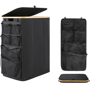 Kuyue giặt <span class=keywords><strong>Hamper</strong></span> với nắp nâng cấp treo cản trở lớn bẩn quần áo giỏ giặt hampers cho phòng ngủ thẩm mỹ - Product Image 2