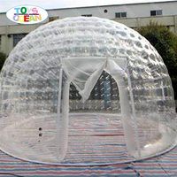 Nouvelle tente à bulles gonflable pour bain à remous Tente à dôme à bulles Tente de camping transparente en cristal gonflable ronde