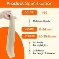 Extensions de cheveux humains I-tip, vierges, naturelles, doublement étirées, lisses et ondulées, micro-liens, non traitées, cuticules alignées, pour grossistes