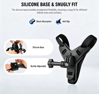 Support de mentonnière pour casque NEEWER GP-72 compatible avec les caméras d'action GoPro