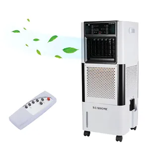 LED display screen and easy to move randomly add ice and water air conditioning fan