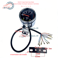 CQHZJ Atv Sepeda Motor Off-road Quad Modifikasi Instrumen Khusus Odometer Speedometer Lampu Sorot Tinggi Rendah dan Lampu Sein untuk GY6 300CC