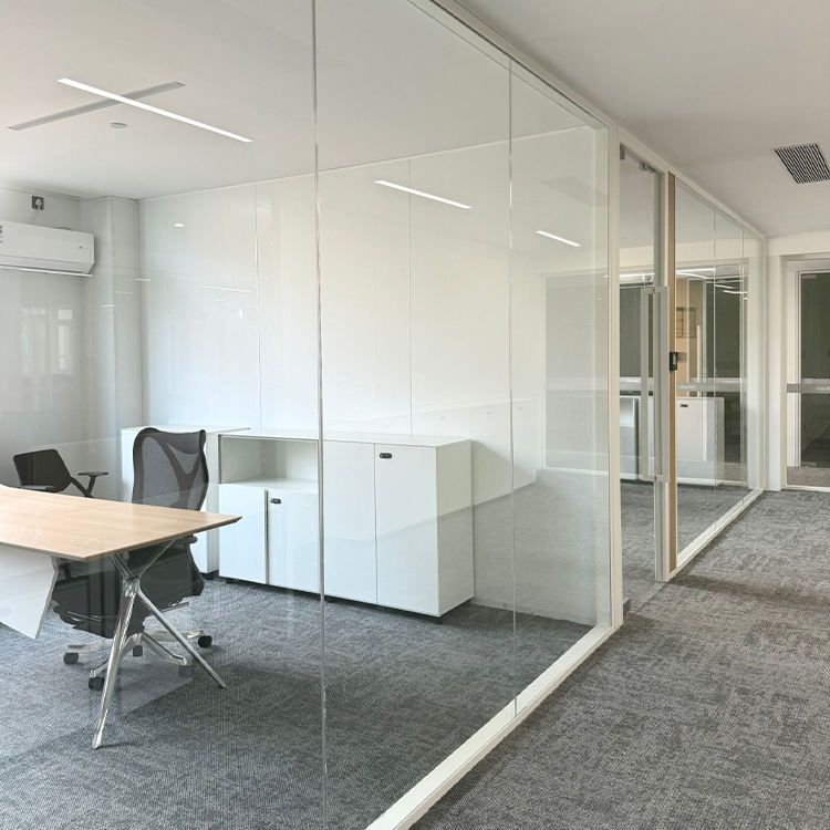 Eco-Friendly Fireproof Glass Office Partition-Contemporary Design Sound ...