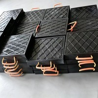Plaque de protection pour excavatrice en HDPE 1m x 1m, antidérapante, robuste, protection du sol, taille personnalisée, vente en gros, usine chinoise