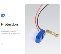 Interruptor Automático de Fotocélula para Alumbrado Público, Encendido y Apagado Automático, 12V 24V 110V 220V 50-60Hz 10A, Sensor de Fotocontrol