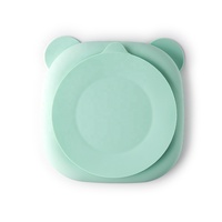 Ensemble de bols à compartiments en silicone mignon de dessin animé, vaisselle portable anti-chute pour enfants, ventouse, assiette à dîner pour nourrissons