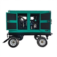 Générateur diesel silencieux portable 150 kVA 120 kW à démarrage automatique, à châssis ouvert, avec ATS et démarrage à distance pour mines ou chantiers