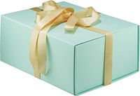 Caja de Regalo Tiffany Azul con Tapas para Regalos, Cierre Magnético, Empaque para Regalos de Navidad, Halloween, Cumpleaños, Festividades