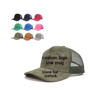 Custom 5-Panel Suede Trucker Hat Snapback Black High Quality Suede Baseball Cap Caps for Men Trucker Hats with Custom logo - Product Image 5