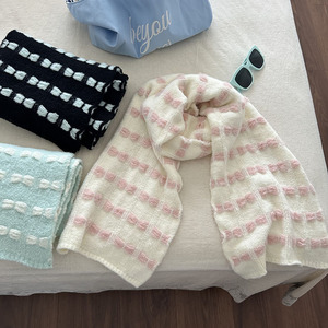 Bufanda de punto hecha a mano para mujer, imitación de cachemira, cálida, para otoño e invierno, uso diario y de moda - Product Image 4