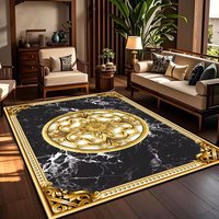 Moderne große benutzer definierte abstrakte übergroße Boden matte geometrische Muster bereich Teppich Mode Kristall Samt für Wohnzimmer
