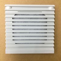 Ventilateur de panneau en plastique Jasonfan 116*116mm IP54 55, ventilateur à persiennes pour armoire, filtre de ventilation, garantie 3 ans, Chine