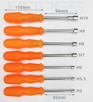Tournevis à douille hexagonale H5 5.5 6 7 8 9 10mm pour vis à boulon hexagonale, outils manuels