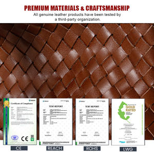 OEM New Designer Famous Brands Large Capacity Genuine Leather Tote <strong>Handbags</strong> for Women <strong>Luxury</strong> Ladies Handwoven Tote Bag with Logo - Product Image 5