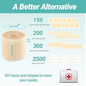 YOJO Parche de Vendaje en Rollo Hidrocoloide Autoadhesivo, Impermeable, Flexible, Ultra Absorbente, Esterilizado con EO, Tamaño Extra Grande - Product Image 3