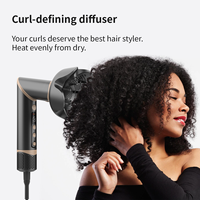 Styler électrique pliable 8 en 1, puissant 1400W, avec diffuseur, sans dommages, support OEM, marque privée