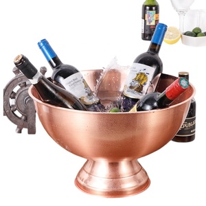 Công Suất Lớn 12L Rượu Sâm Banh Mát 304 Thép Không Gỉ Xô Đá Dùng Một Lần Chai Mát Vàng Rose Red Rose Vàng Cho Hiện Đại - Product Image 3