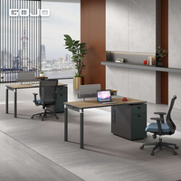 Bureau de direction au design moderne Poste de travail en bois durable pour le directeur et le personnel Assemblage facile pour la maison