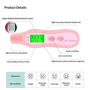 Professional Handheld Portable Skin Analyzer Meter Tester Moisture Oil Elasticity Detection Data <b>Record</b> Facial Testing <b>Device</b> - Product Image 3