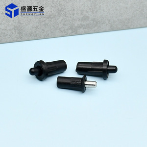 Shengyuan Furniture Spring Telescopic Rotary Shaft Support Black Plastic Connector <b>Cabinet</b> Partition Pin - Product Image 1