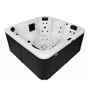 Jacuzzi Exterior <span class=keywords><strong>de</strong></span> Acrílico Aquacubic 2022 <span class=keywords><strong>Balboa</strong></span> para 4 Personas, Spa con Hidromasaje - Product Image 1