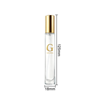 Botol parfum Mini silinder grosir pabrik botol parfum isi ulang botol parfum kustom dengan kotak