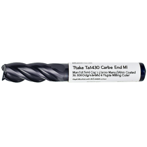Fresa de carburo Ttake Ta1430 con recubrimiento Nano TiAlN, helicoidal de 36-38 grados y 4 filos - Product Image 2